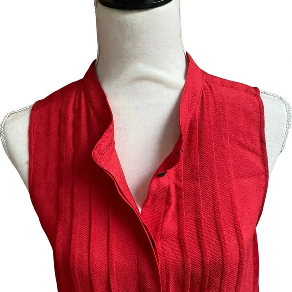 Rag & Bone Silk Two Toned Red Dress Tunic Size 4 - Picture 3 of 16